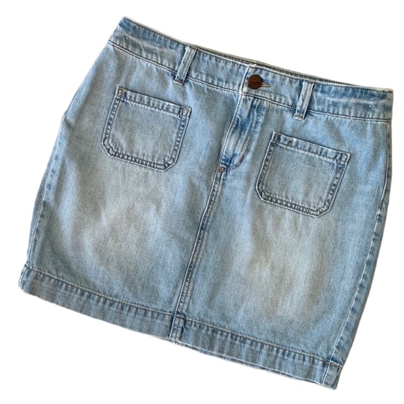 LOFT Dresses & Skirts - LOFT Light Wash Denim Miniskirt